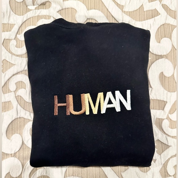 Wear The Peace “Human”Embroidered Hoodie | We Are All Human | Size: Medium - Picture 11 of 11